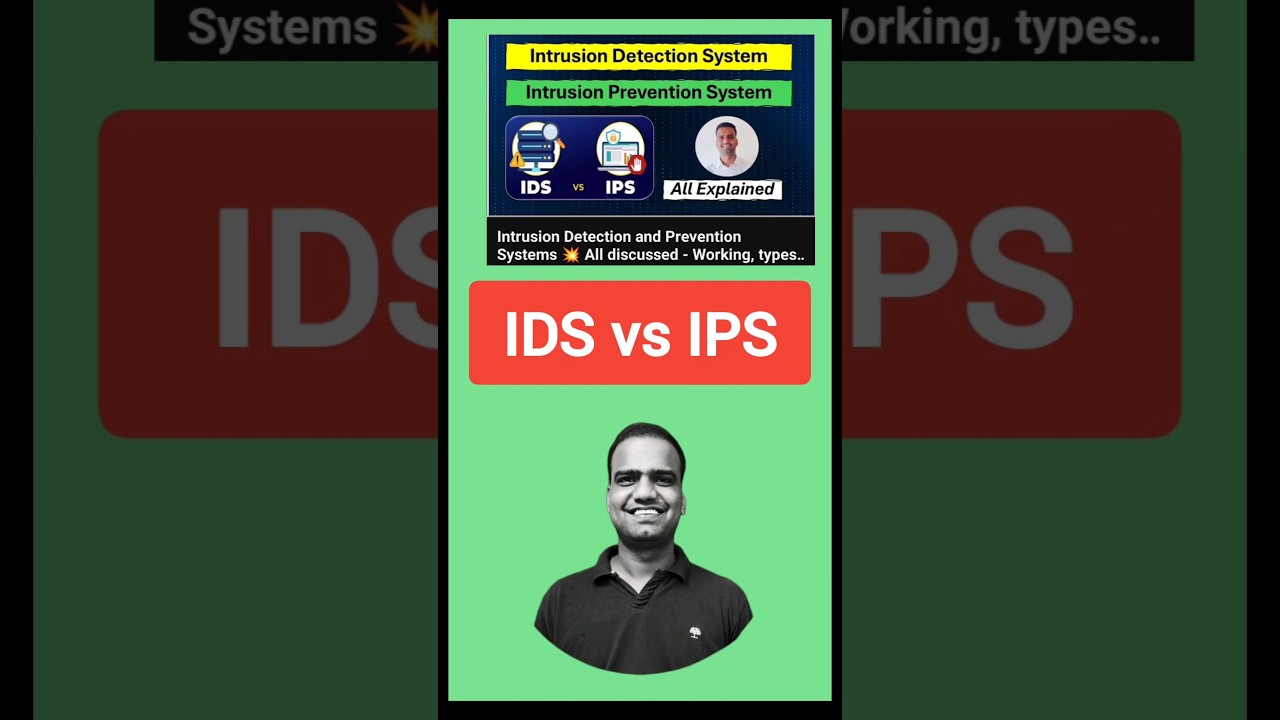 Intrusion Detection Systems vs Intrusion Prevention Systems | Differences explained #shorts - 237