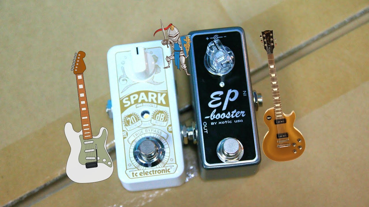 EP BOOSTER VS SPARK BOOSTER MINI - Using a Strat, Les Paul and VOX Amp