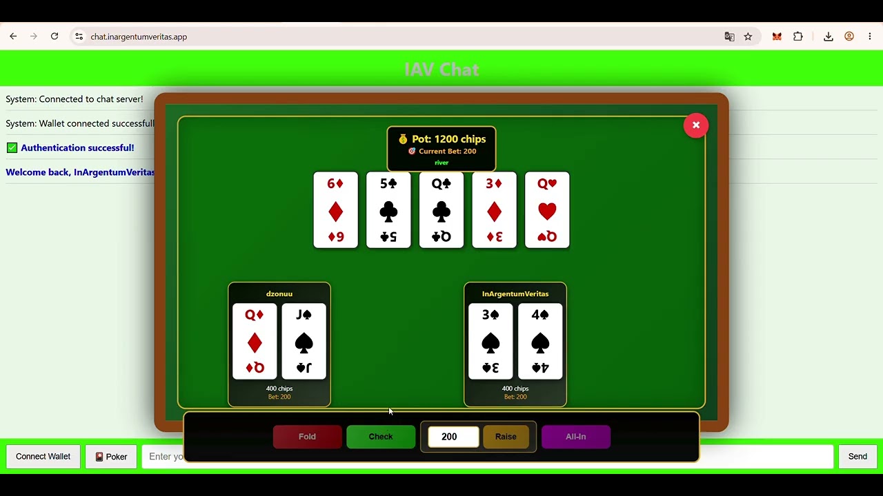 Current state of web3 poker dApp on Ethereum Classic!