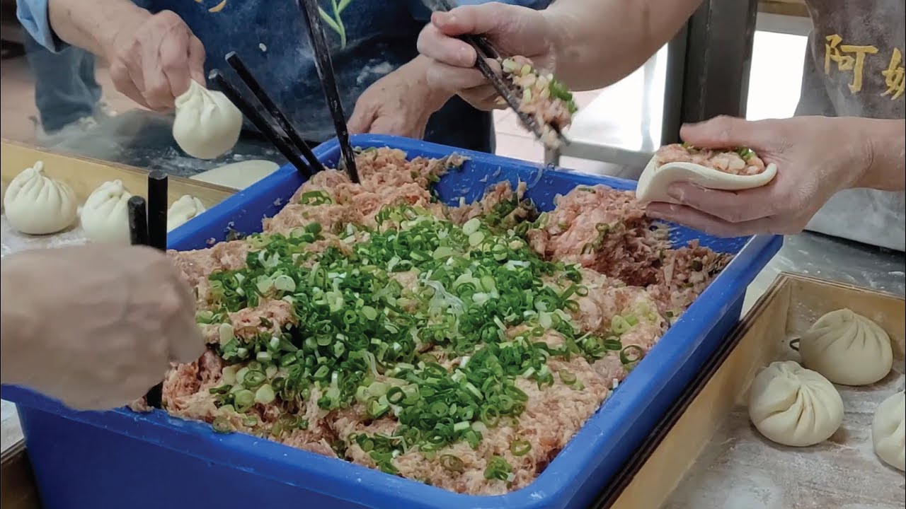 Булочки с мясом на пару-тайваньская уличная еда