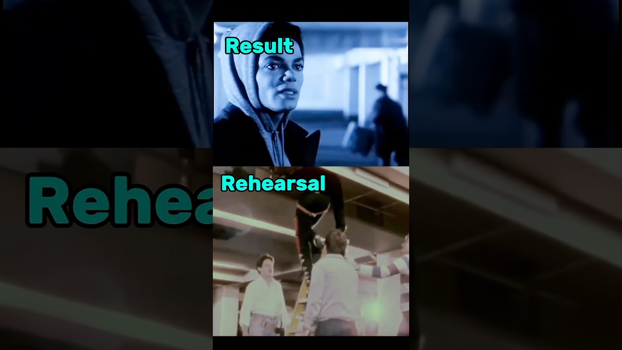 MICHAEL JACKSON MAKING OF BAD REHEARSAL VS RESULT 😯