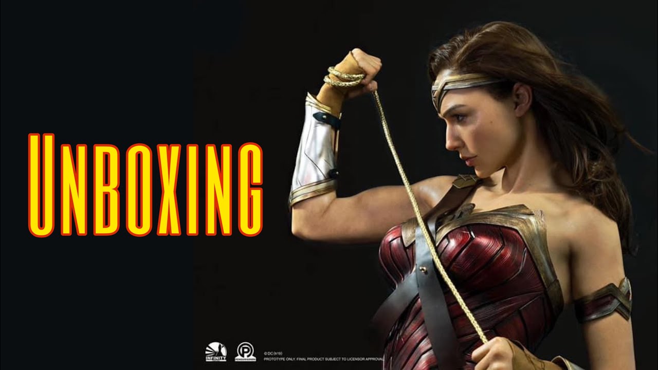 Unboxing life size bust 1/1 Gal Gadot Wonder Woman Justice League | Infinity Studio