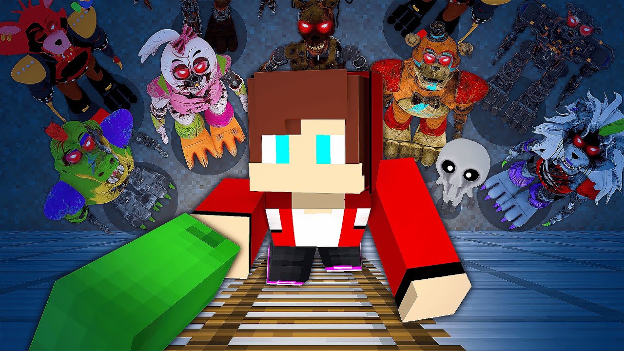 Mikey and JJ are trying to ESCAPE from the FNAF world - Mazien JJ and Mikey