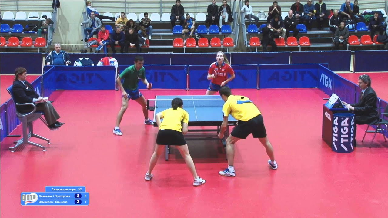 ЧР. Смешанные пары. 1/2 финала. Ливенцов/Прохорова - Исмаилов/Хлызова