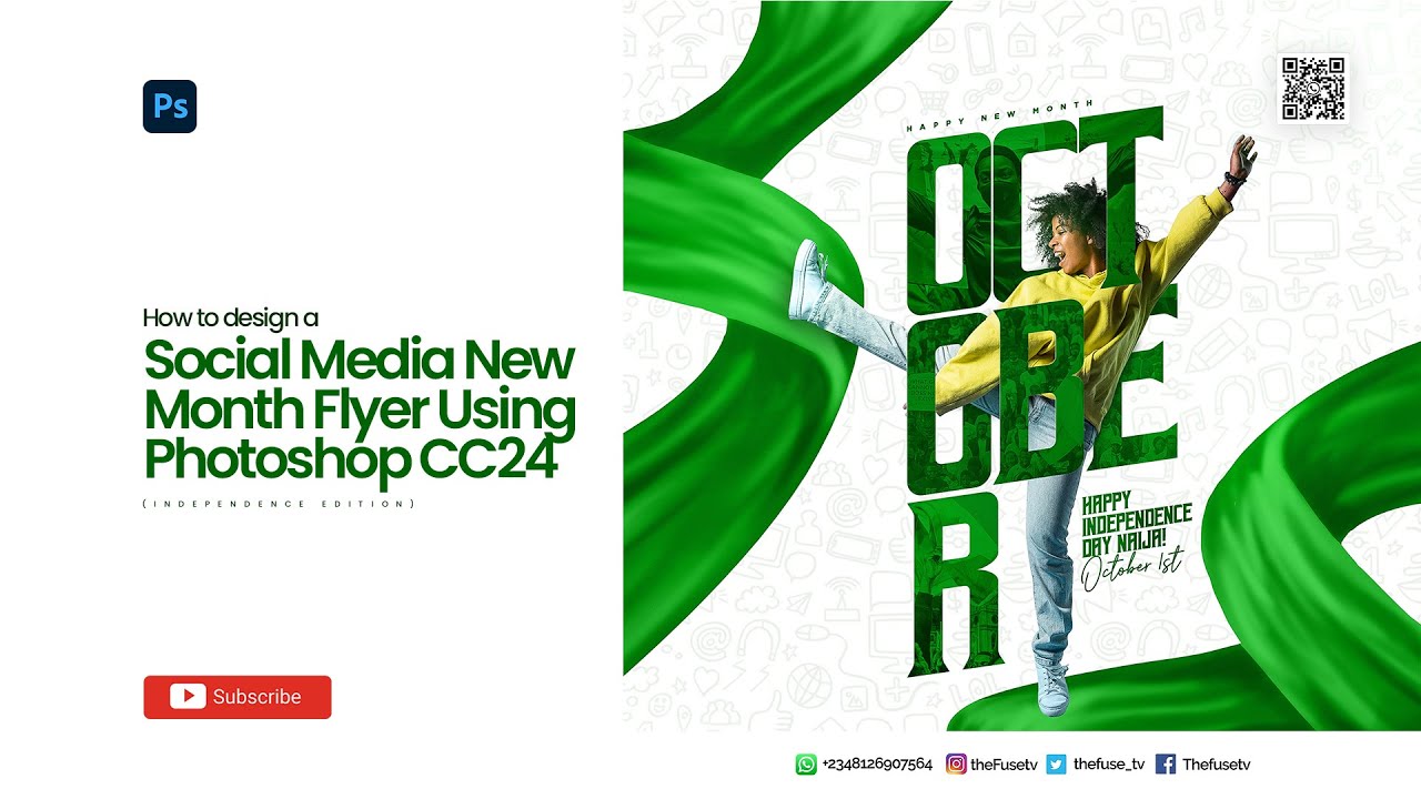 How to Design a Social Media New Month Flyer II Photoshop Tutorial