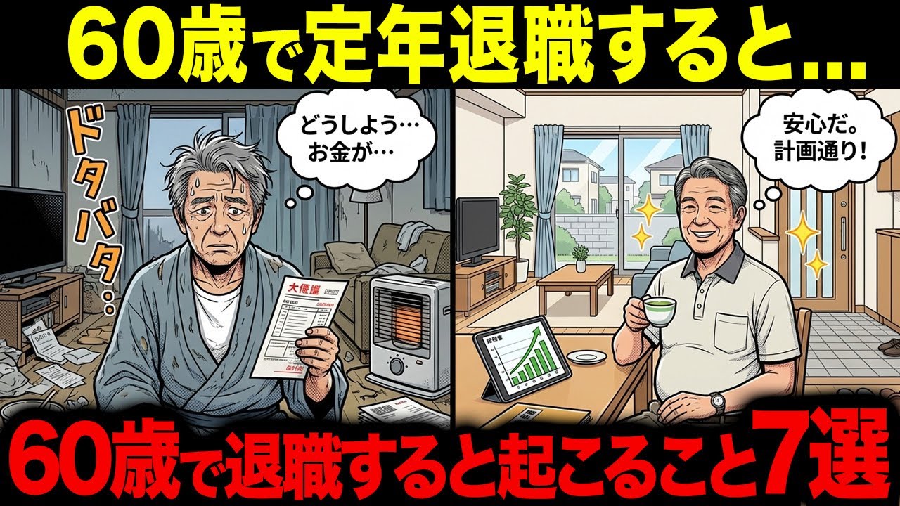 日本人の約7割が60歳で退職…60歳で定年退職すると起こること7選【シニア朗読雑学】