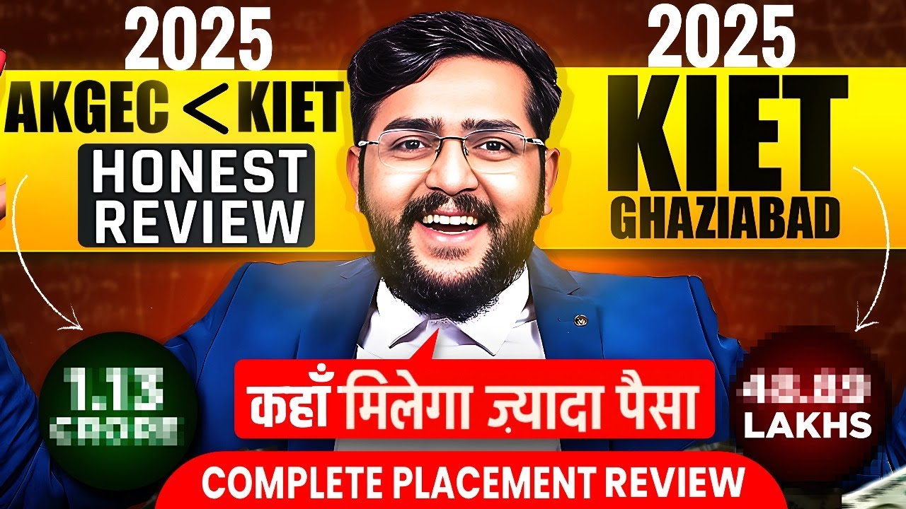 KIET Placement 2025 EXPOSED 🔥 | Full Review with Branchwise Package, Cutoff, vs AKGEC