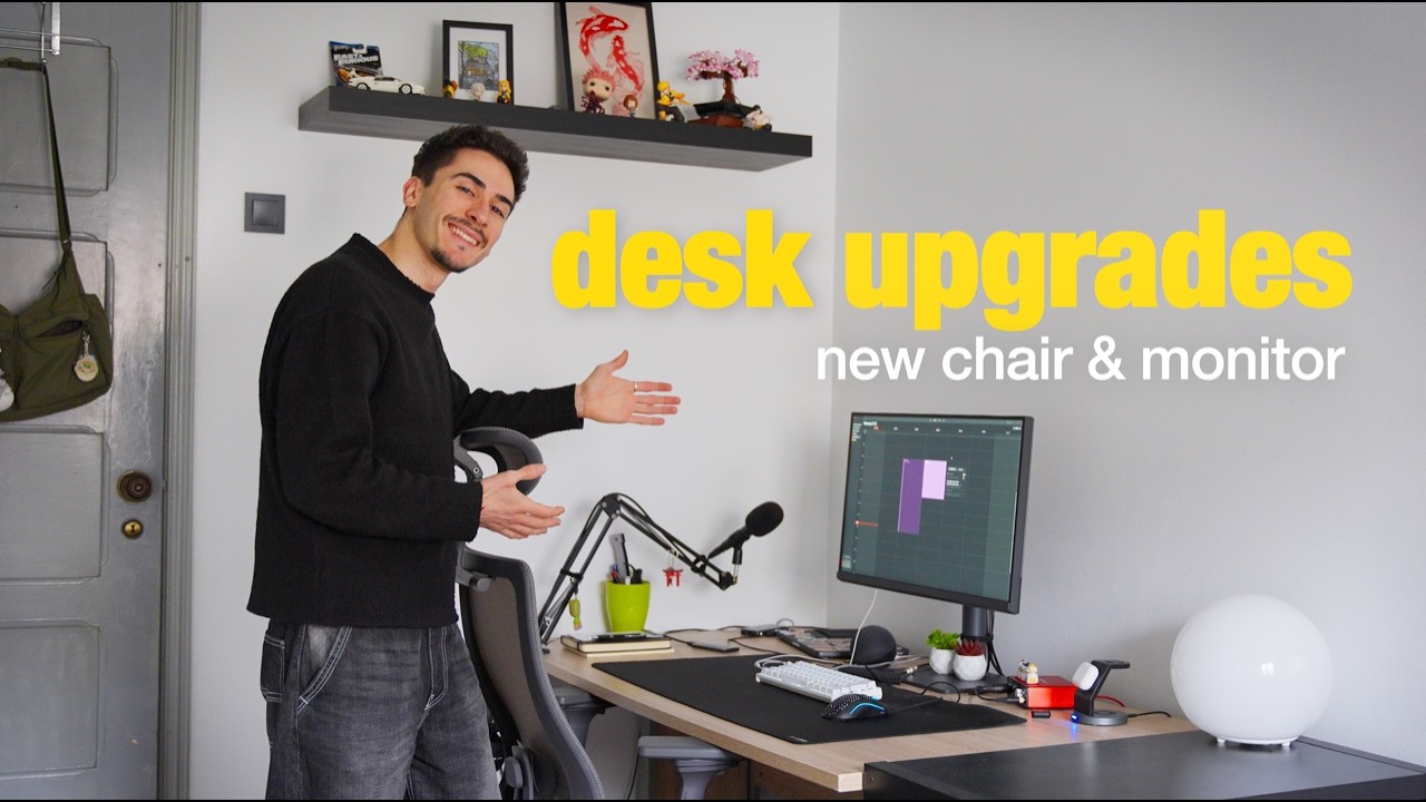 updates in my work space | new chair & color grading monitor