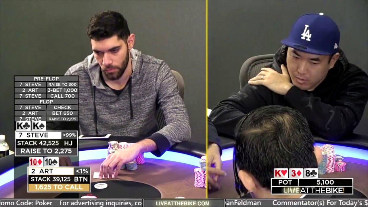 Korean Poker Star BATTLES WPT Player of the Year &spades; Live at the Bike!
