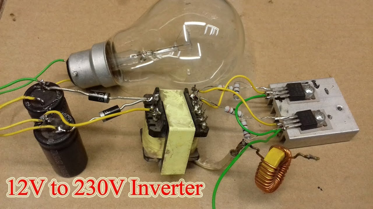 Ups 12v to 230v inverter at home made
