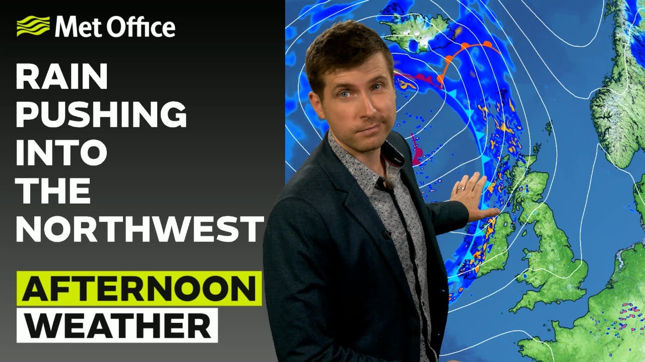 02/08/24 – Front tracking eastwards – Afternoon Weather Forecast UK – Met Office Weather