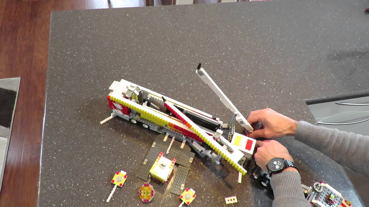 lego ferris wheel pull down video
