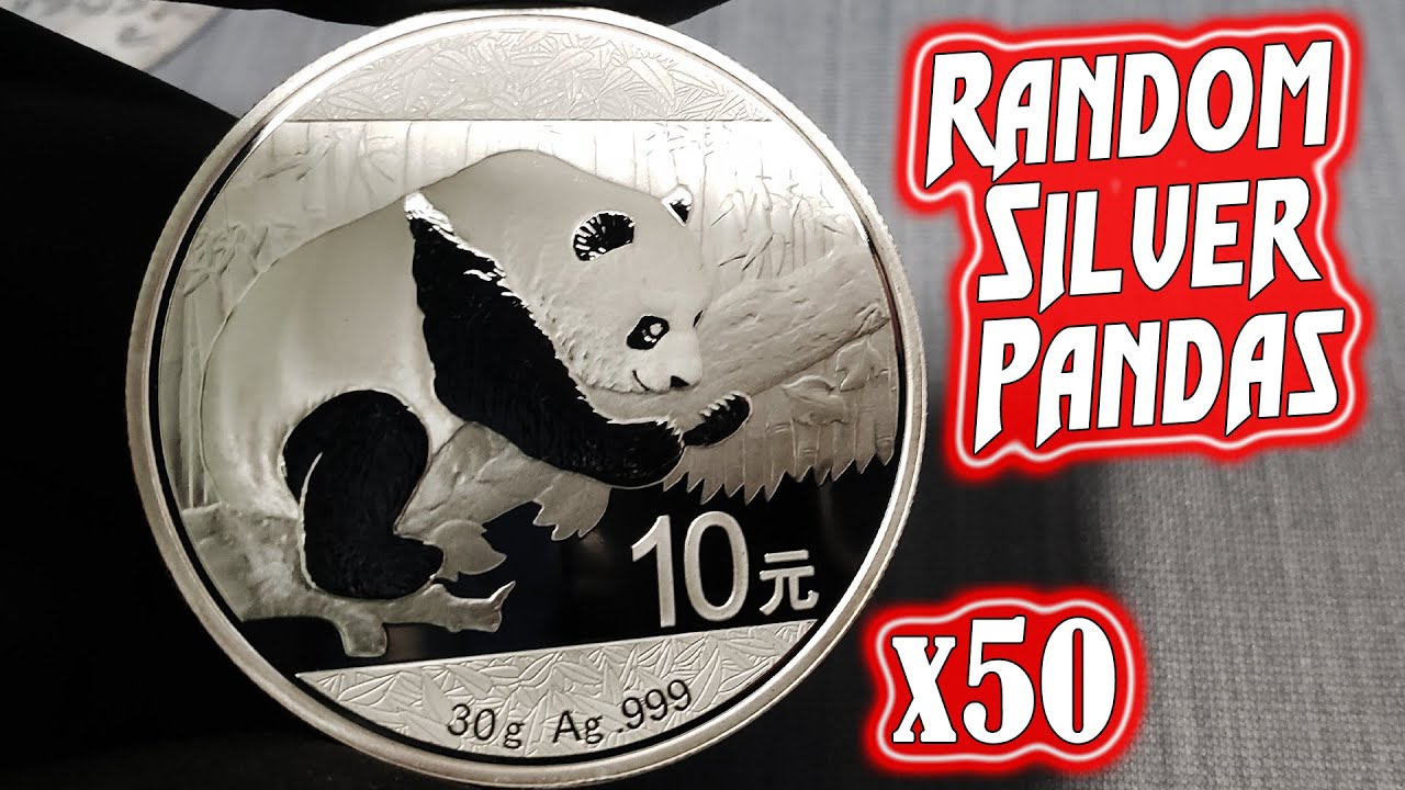 Unboxing 50 Random SILVER PANDA COINS!