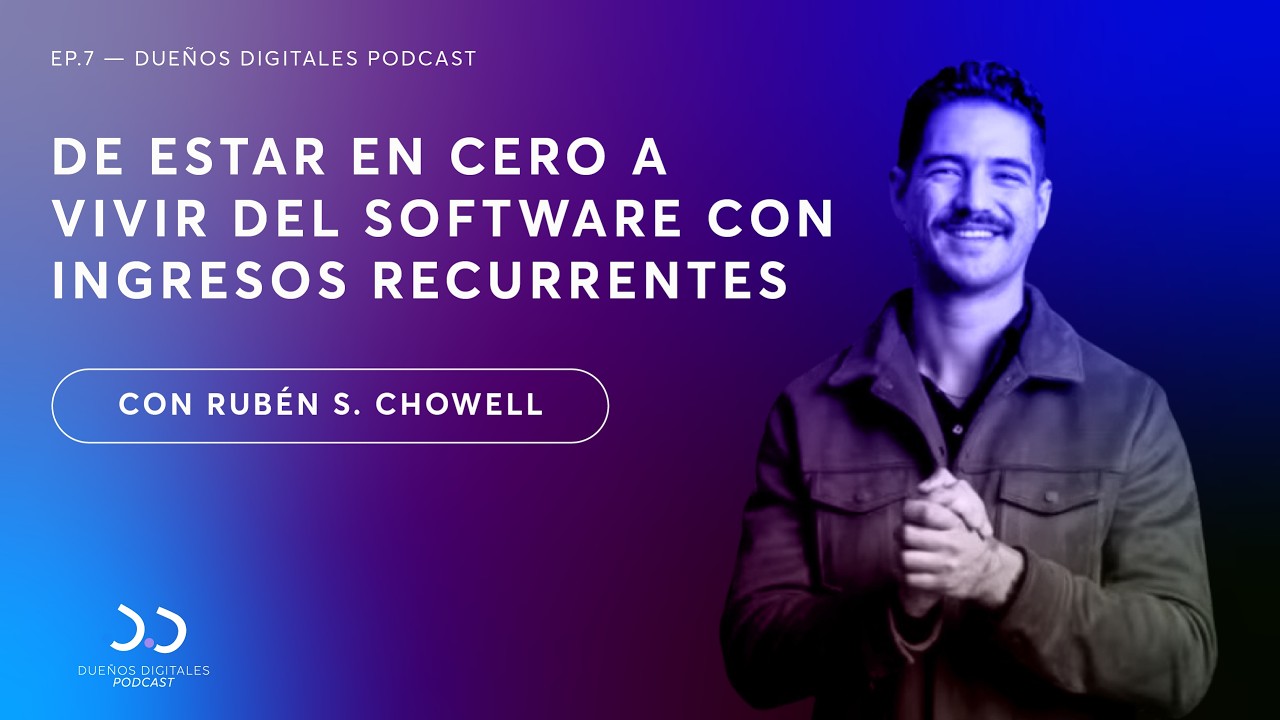 Ep. 07 | De estar en cero a vivir del software con ingresos recurrentes| Con Rubén Santillan Chowell