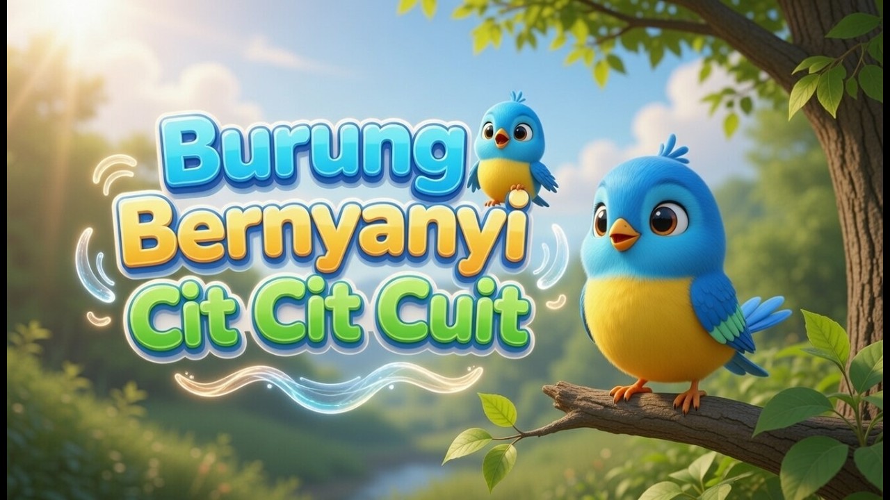 Burung Bernyanyi Cit Cit Cuit 🐦 Lagu Anak Indonesia Ceria & Animasi Lucu