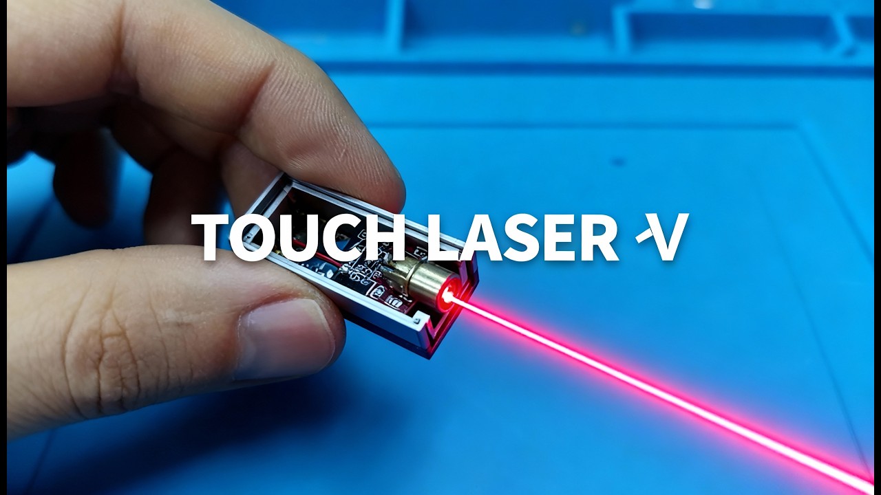 DIY Touch Laser Pointer 🔴 | No Button, Rechargeable, Ultra Compact | Precision Beam Control