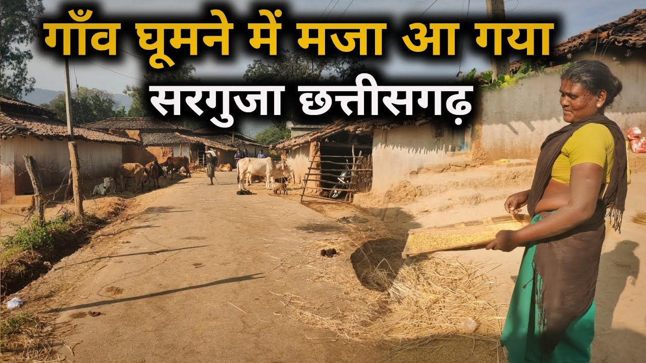 गाँव घूमने में मजा आ गया  || Village Life Chhattisgarh || Tribal Village