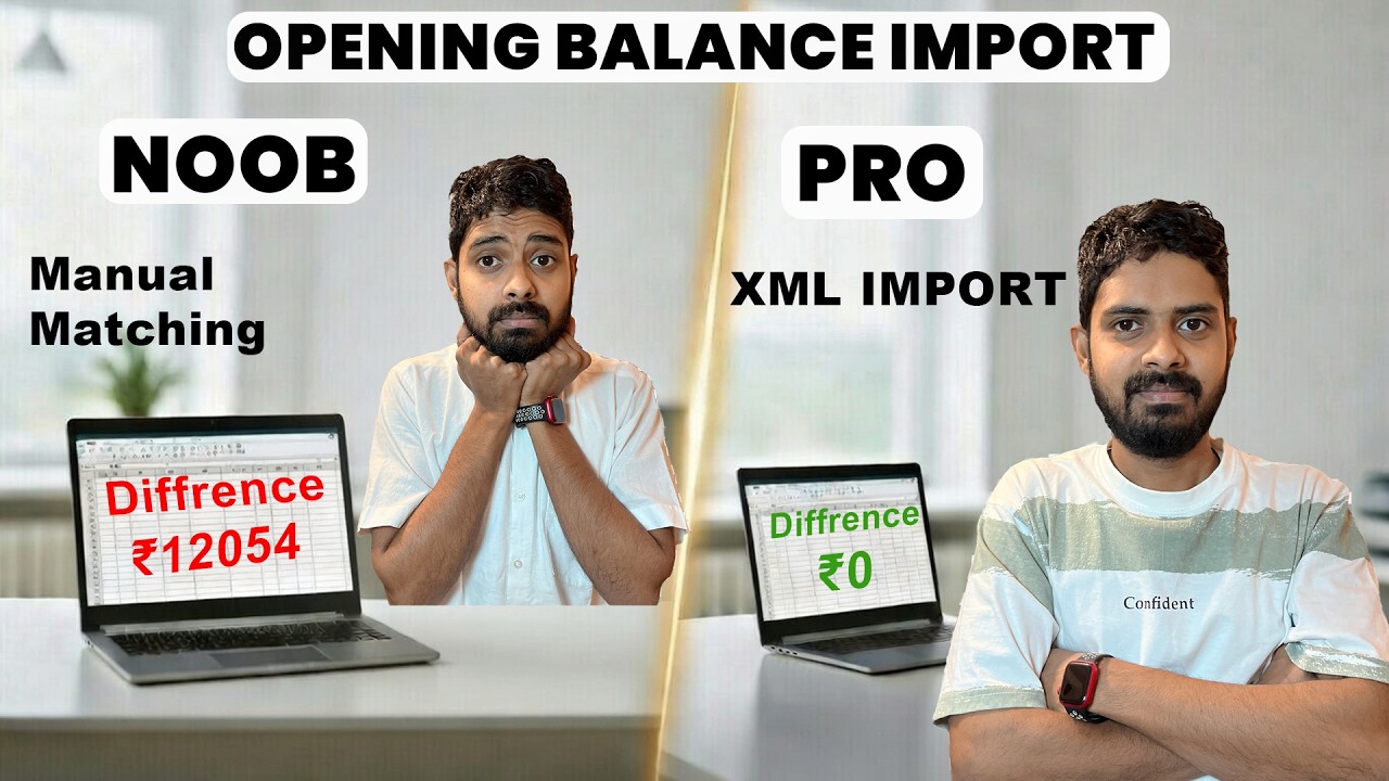 No More Manual Opening Balance Matching! Try Tally XML Import Feature!