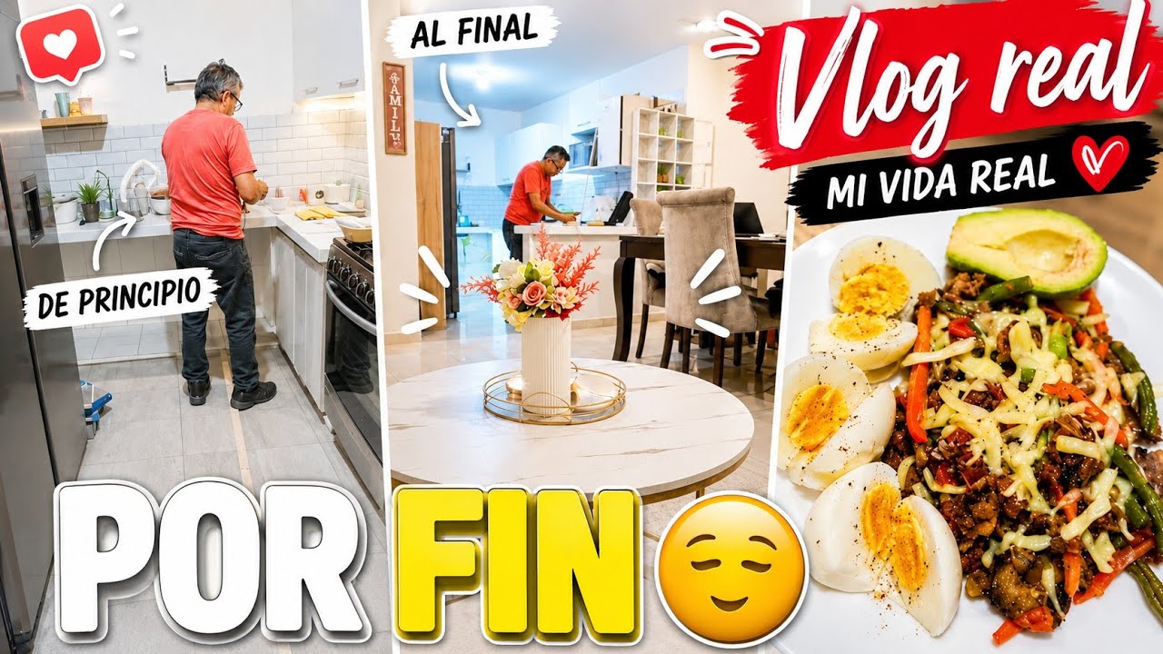 Avances en la cocina 👷‍♂️ + mi rutina de la mañana | Desayuno/almuerzo saludable