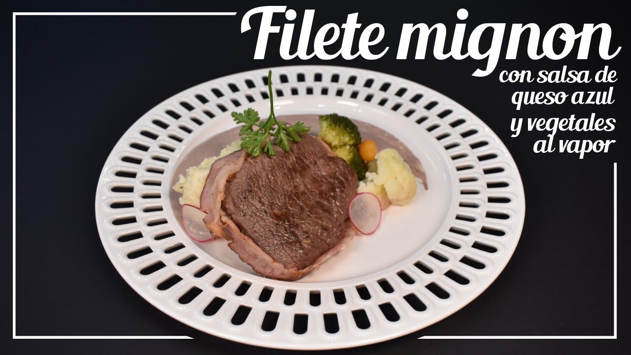 Filet mignon en salsa de queso azul y vino tinto, receta fácil y deliciosa