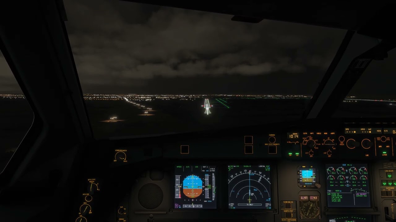 BUTTER Landing in Rome Fiuminicino | IniBuilds A340 | MSFS2024 Vatsim