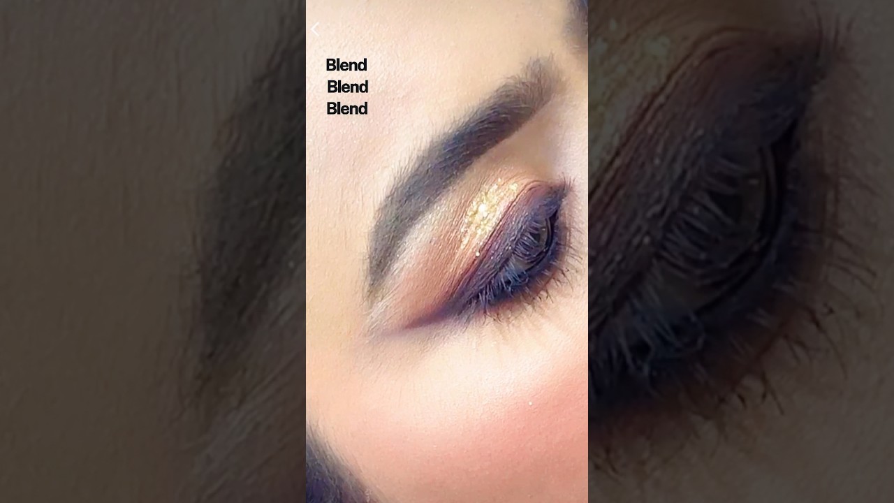Easy Eye Makeup Tutorial | 🤎Simple Eyeshadow tutorial for Beginners  #shorts #shortvideo #shortfeed