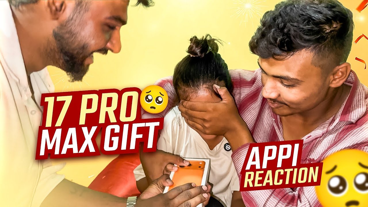 2 lakh iphone Gift Prank for Appi🥺💔Yen andlu Gotta.?          Sudden Reaction😫#sharathkannadiga 