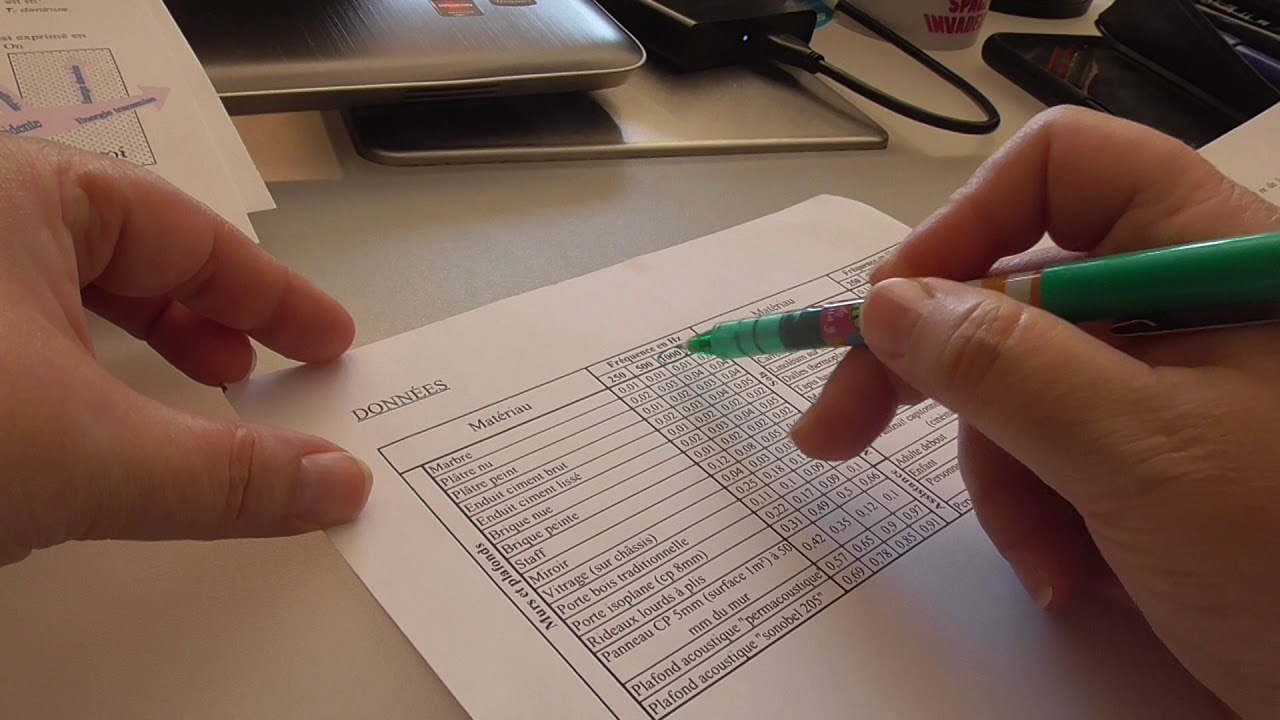 Correction exercice acoustique