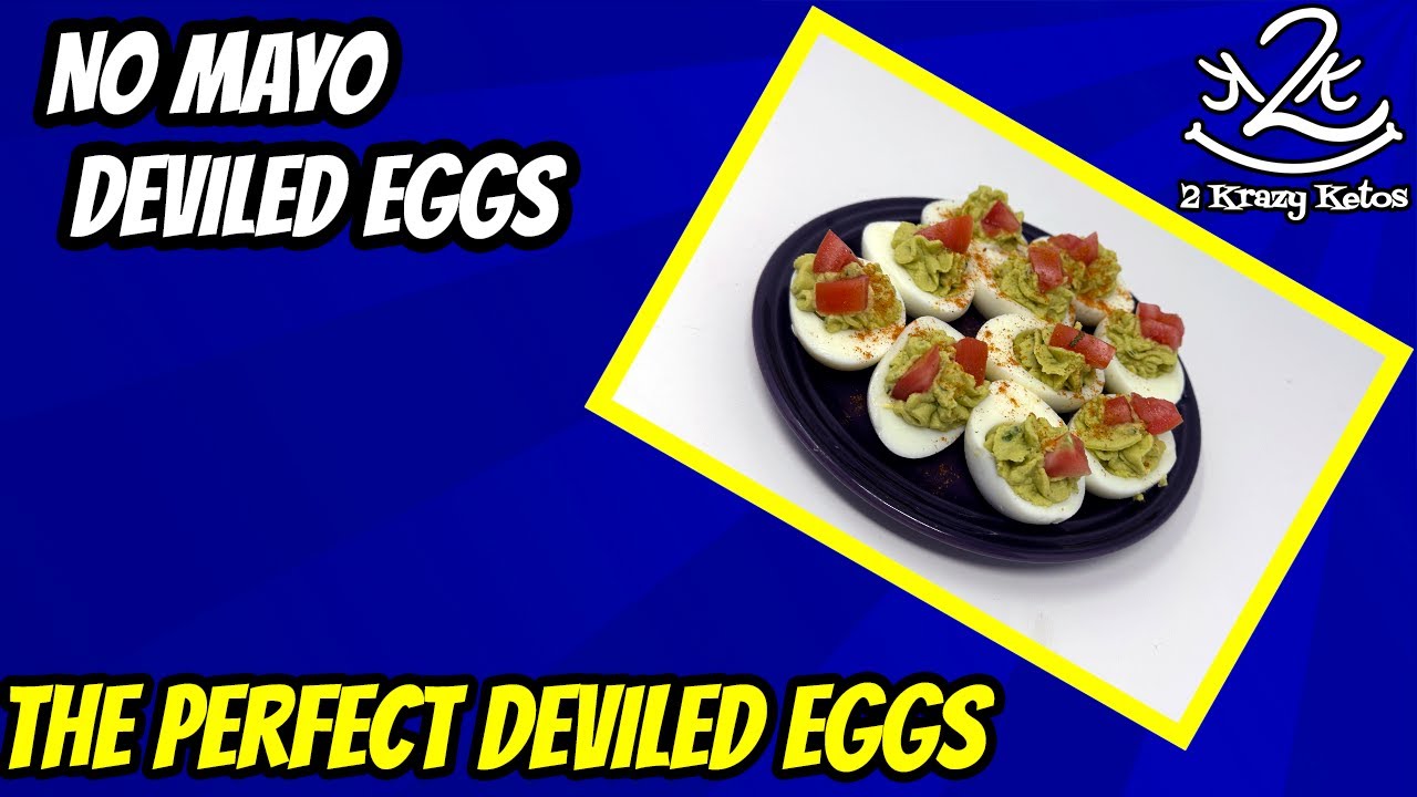 No mayo Deviled Eggs | The best keto deviled eggs