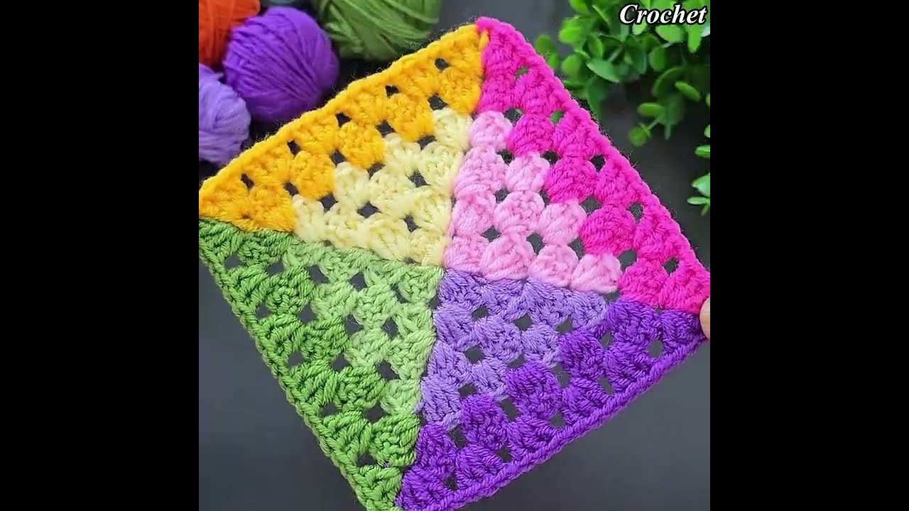 Super Beautiful !! 😉 How to Use Leftover Yarn for Crochet | Creative Scrap Yarn Crochet Project