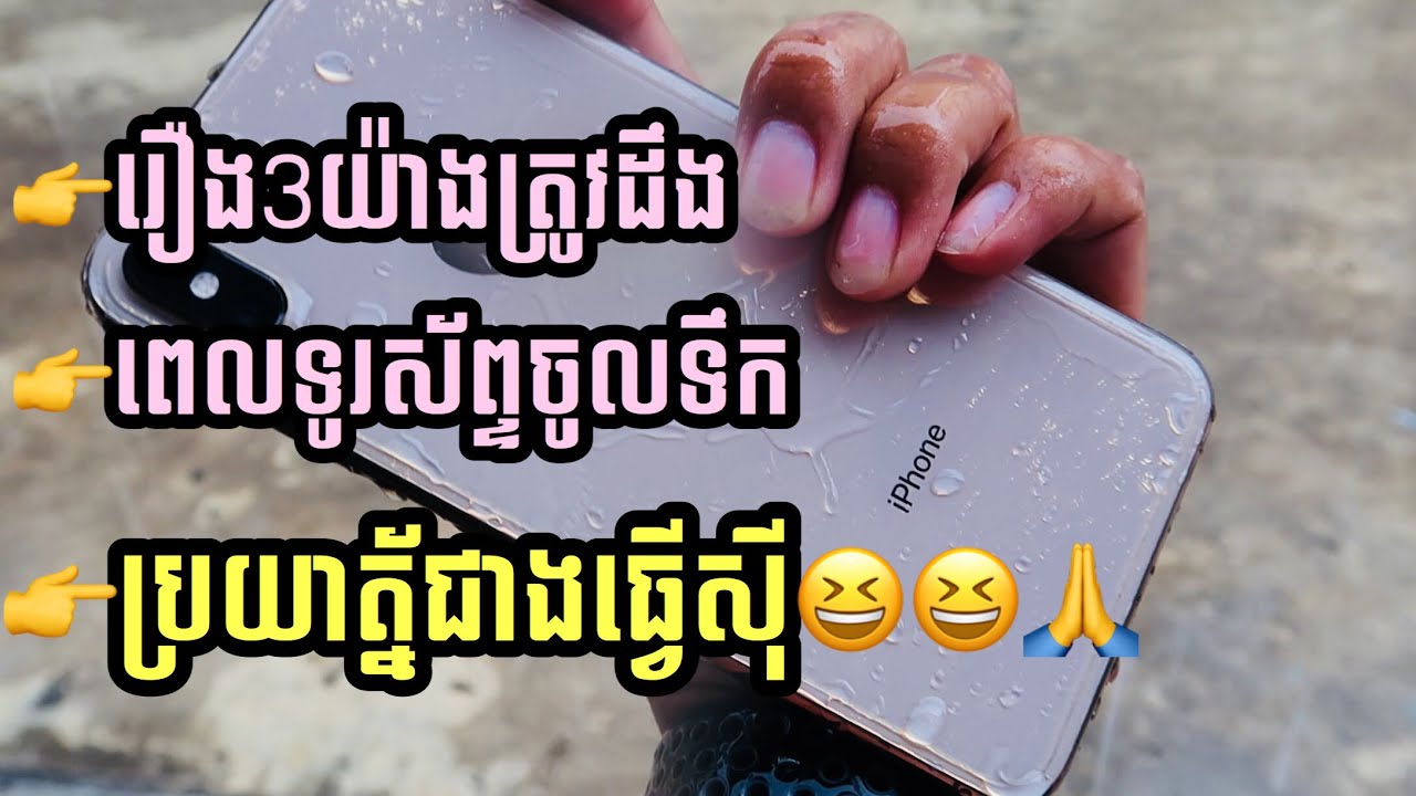 what to do when your phone falls in water