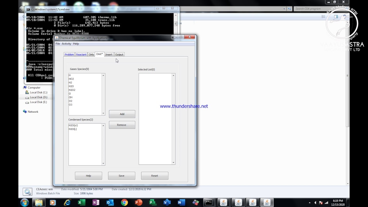 CEA basic tutorial | Chemical Equilibrium Analyser for Rocket Propellants | How to use CEA