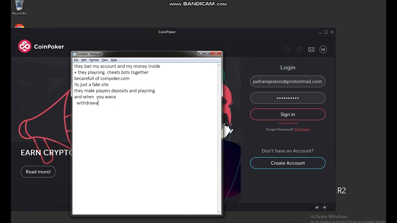 Coinpoker  Scam