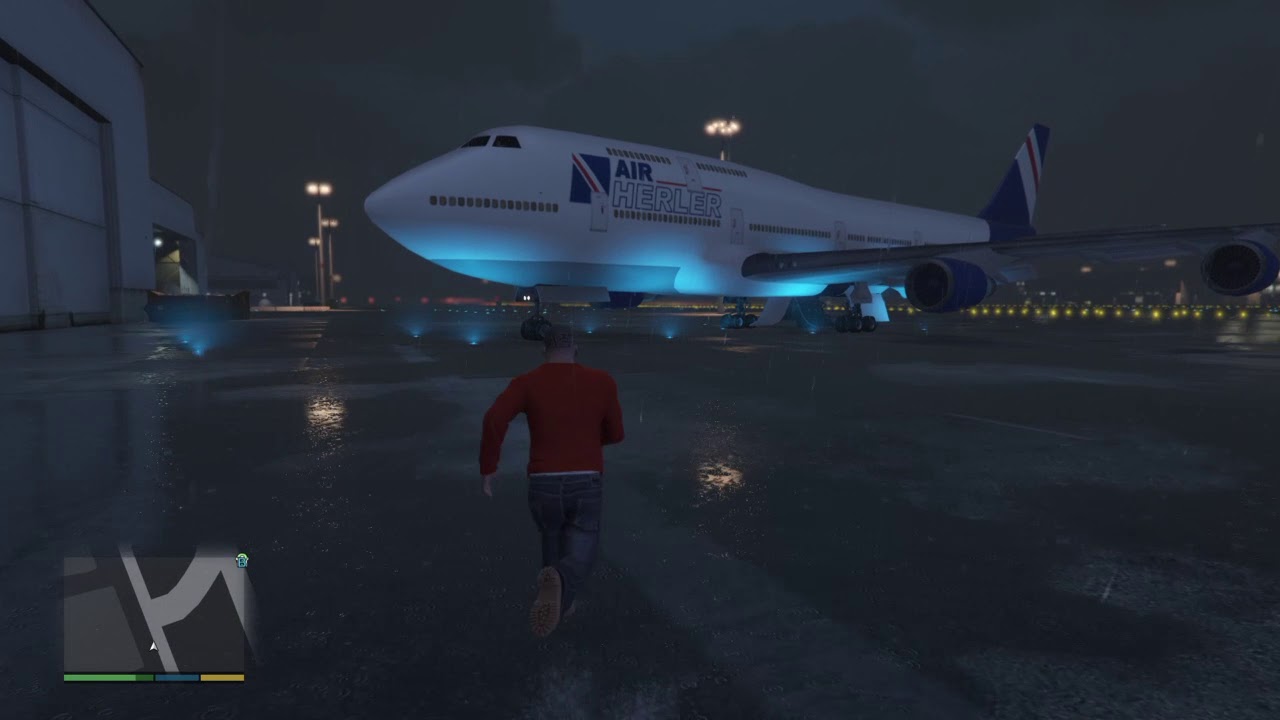 GTA V PS4 - Pilotando o maior AVIÃO em primeira Pessoa !   (BOEING)  !!