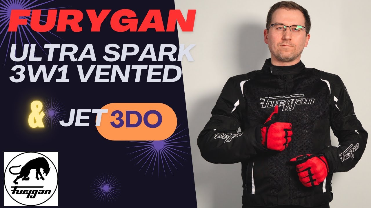Zmarzniesz latem w tej kurtce! | Furygan Ultra Spark 3w1 Vented  i Rękawice Jet 3DO