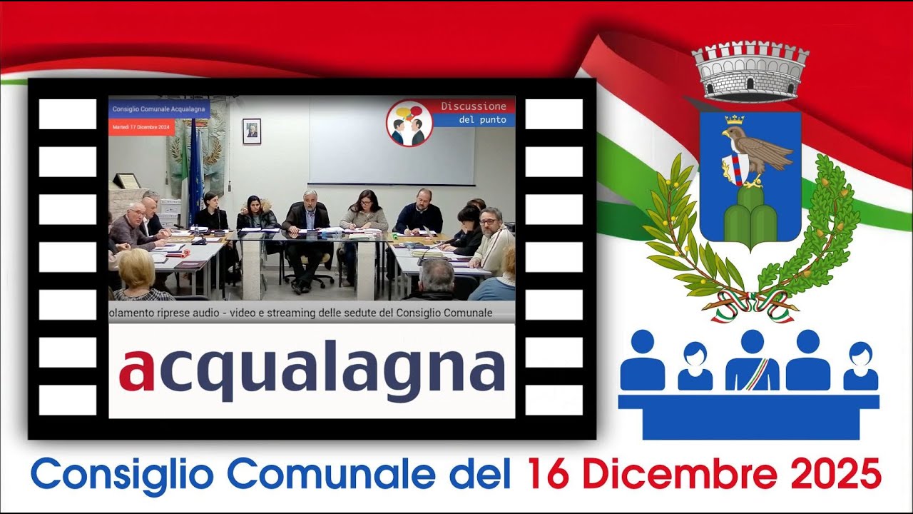 Consiglio Comunale Acqualagna - 16/12/2025 - Ore 18.00