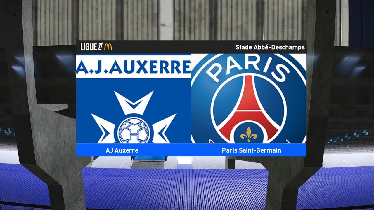 Auxerre vs Paris Saint-Germain | Stade Abbé-Deschamps | 2025-26 Ligue 1 | PES 2021