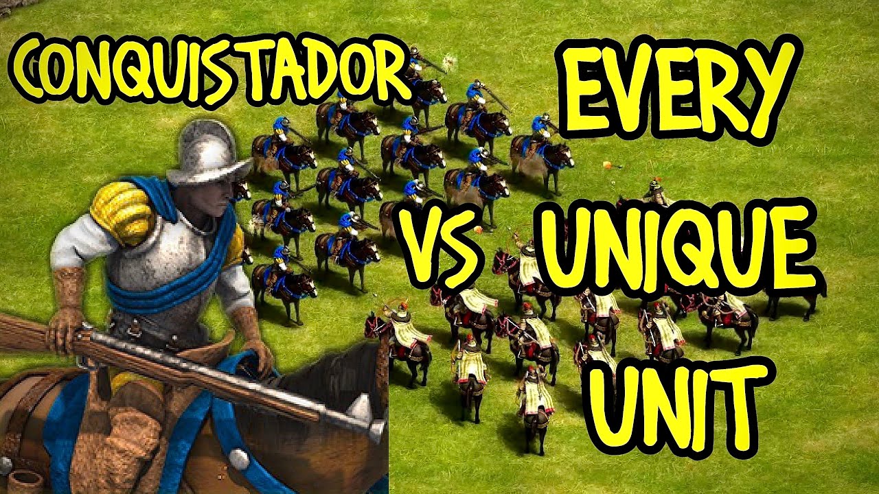 ELITE CONQUISTADOR vs EVERY UNIQUE UNIT | AoE II: Definitive Edition