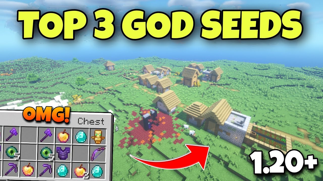 🔥 TOP 3 GOD SEEDS For Minecraft 1.20 Java Edition | Seed Minecraft 1.20 | Minecraft Seeds