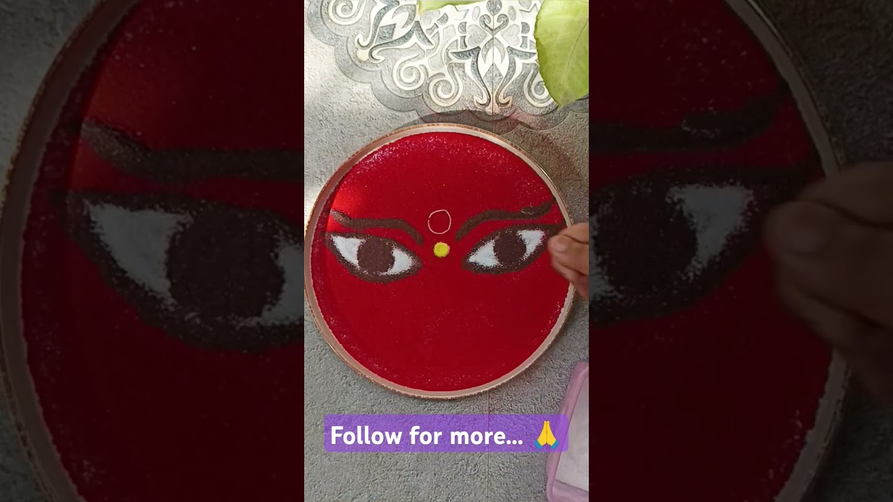 #rangoli #kolam #rangoliidea #homedecor #devotional #amman #kalimaa #maadurga