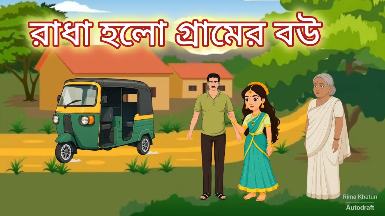 রাধা হলো গ্রামের বউ (bengali molar story)#viralvideo #video #new bengali cartoon 