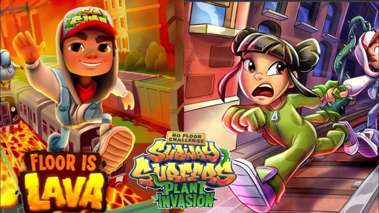 FAST SUBWAY SURFERS NO FLOOR CHALLENGE LAVA 🆚 PLANT INVASION 2026 BEST GAMEPLAY 🎮🚇 HD 2K