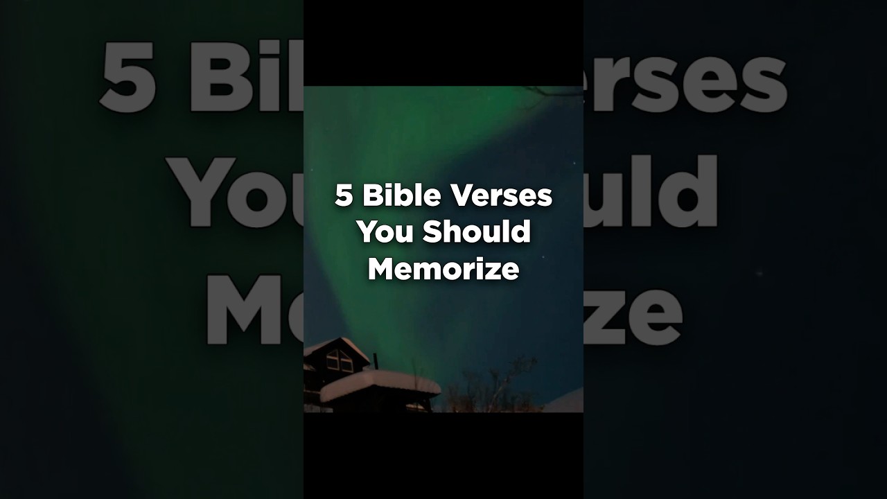 5 Bible Verses Every Christian Must Know🥇#shorts