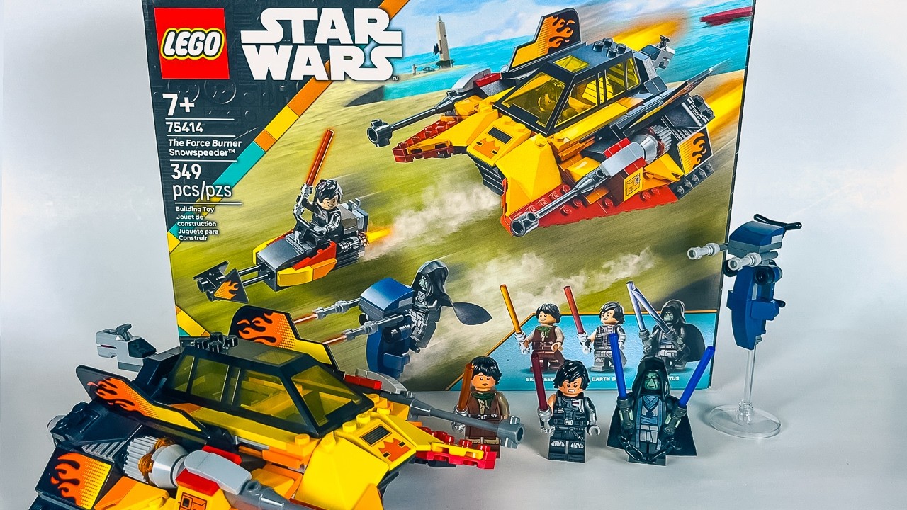 LEGO STAR WARS The Force Burner Snowspeeder  REVIEW & SPEED BUILD | Set 75414
