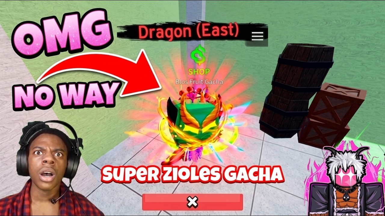 SPINNING AT THE SUPER GACHA UNTIL I GET THE MYTHICAL DRAGON FRUIT IN BLOXFRUITS #bloxfruits #roblox