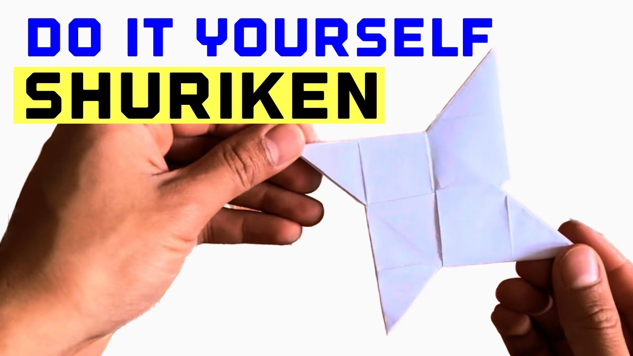 ⭐️ 🥷 How I Made My Own Naruto Shuriken - Ninja stern selber machen - Ninja Star Paper Tutorial