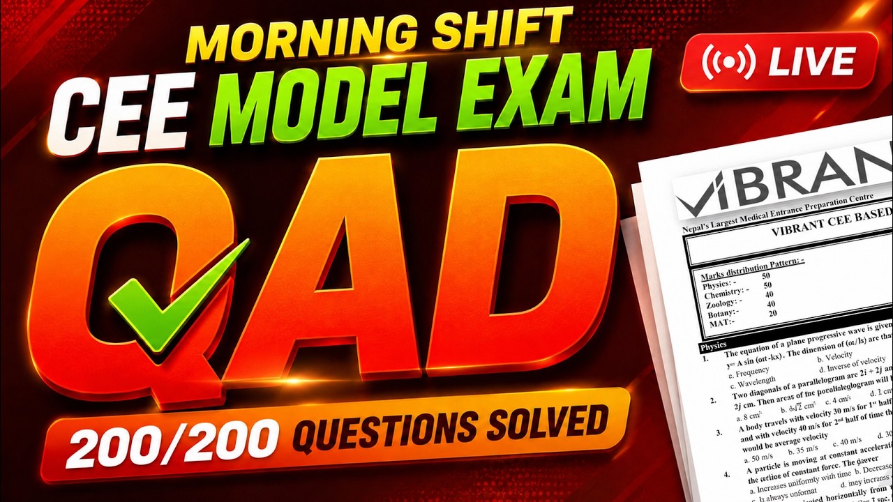 CEE Model Exam 2083/04/02 | Morning Shift | Question Paper