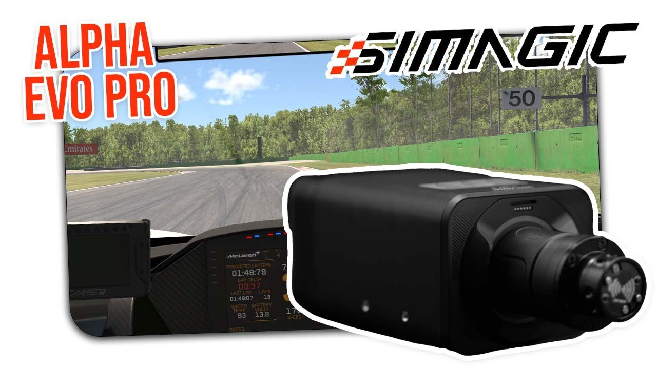 SIMAGIC Alpha EVO Pro Wheel Base | iRacing - Monza | Review @ simracing-pc.de