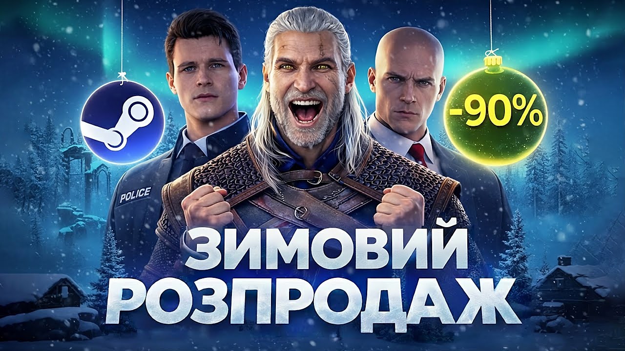 Найкращі знижки зимового розпродажу Steam до 90%