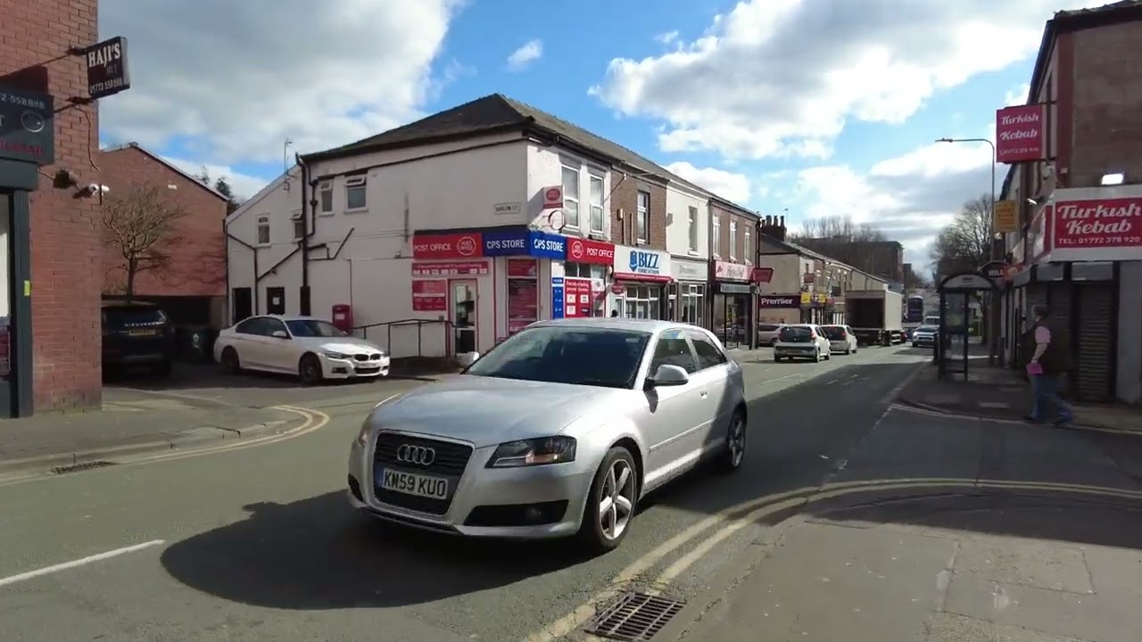 🔴Preston: Plunginton Road Shops Take Aways & Pubs City Walk March 2022